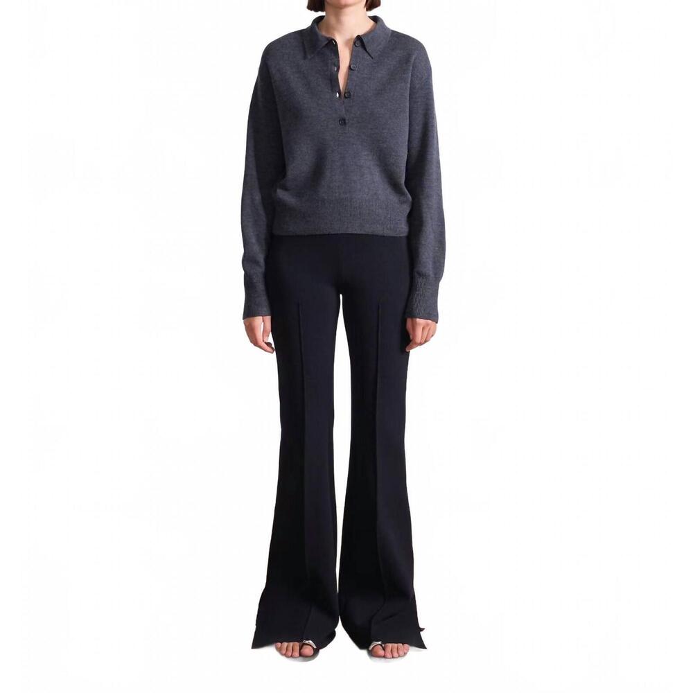 NEW APIECE APART hana pull on full flare pants in black